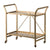 A&B Home Cleo Golden Serving Cart