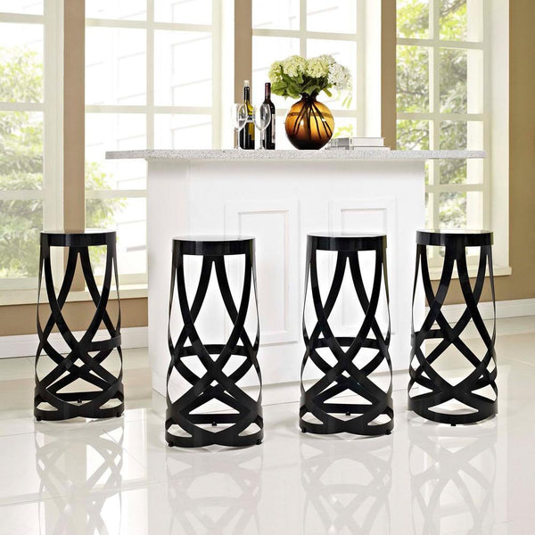 Modway Ribbon Bar Stool - Set of 4 | Bar Stools | Modishstore