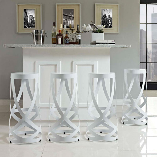 Modway Ribbon Bar Stool - Set of 4 | Bar Stools | Modishstore-5