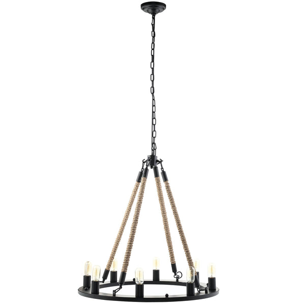 Modway Encircle Chandelier - Black | Chandeliers | Modishstore-4