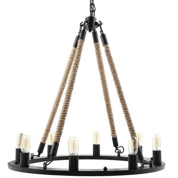 Modway Encircle Chandelier - Black | Chandeliers | Modishstore-3