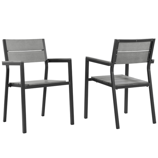 Modway Maine Dining Armchair Outdoor Patio - Set of 2 | Outdoor Chairs | Modishstore-10