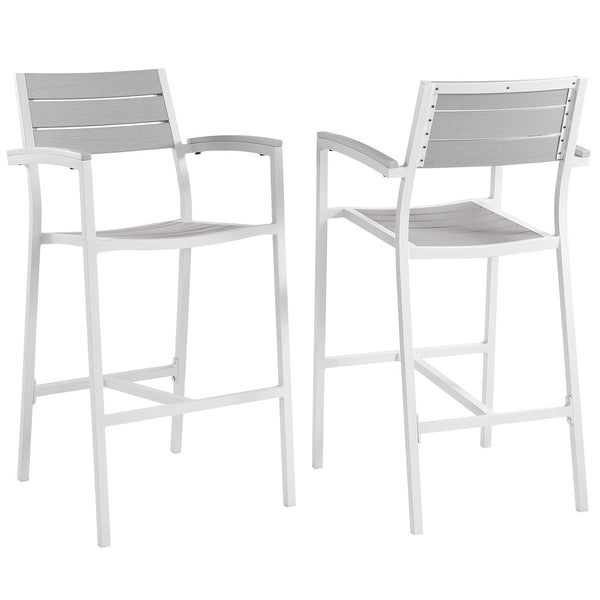 Modway Maine Bar Stool Outdoor Patio - Set of 2 | Bar Stools | Modishstore-9