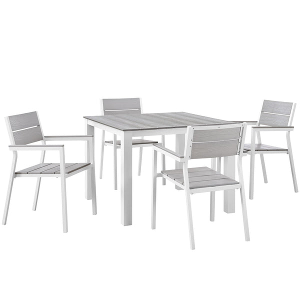 Modway Maine 5 Piece Outdoor Patio Dining Set - EEI-1745 | Outdoor Dining Set | Modishstore-14