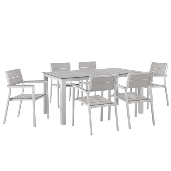 Modway Maine 7 Piece Outdoor Patio Dining Set - EEI-1749 | Outdoor Dining Set | Modishstore-15