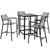 Modway Maine 5 Piece Outdoor Patio Bar Set | Outdoor Dining Set | Modishstore-16