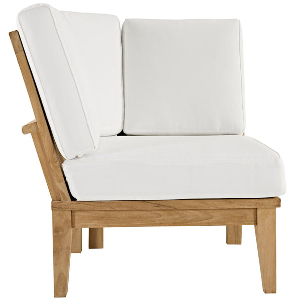 Modway EEI-1820 Marina 3 Piece Outdoor Patio Teak Sofa Set - Natural White | Outdoor Sofas, Loveseats & Sectionals | Modishstore-9