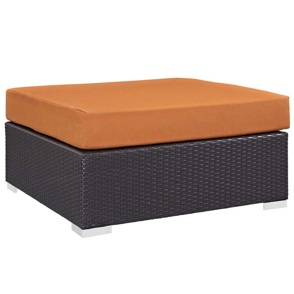 Modway Convene Outdoor Patio Large Square Ottoman | Outdoor Ottoman | Modishstore-6