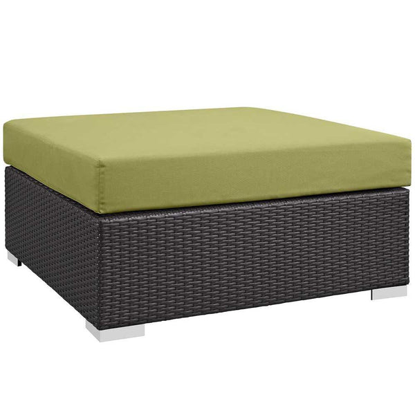 Modway Convene Outdoor Patio Large Square Ottoman | Outdoor Ottoman | Modishstore-14