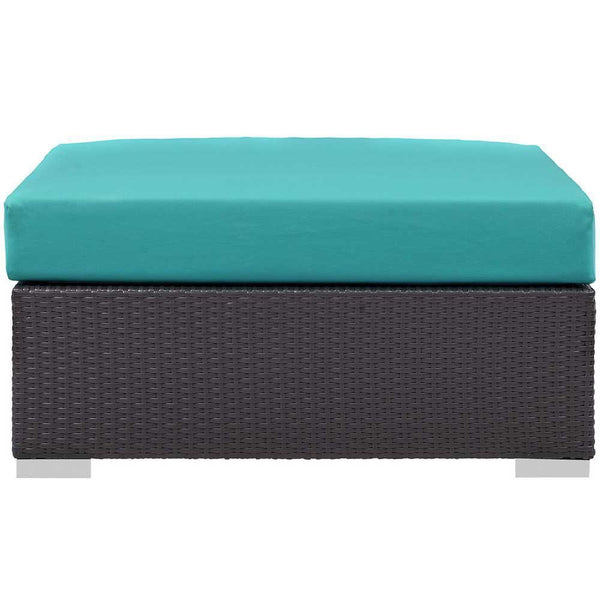 Modway Convene Outdoor Patio Large Square Ottoman | Outdoor Ottoman | Modishstore-10