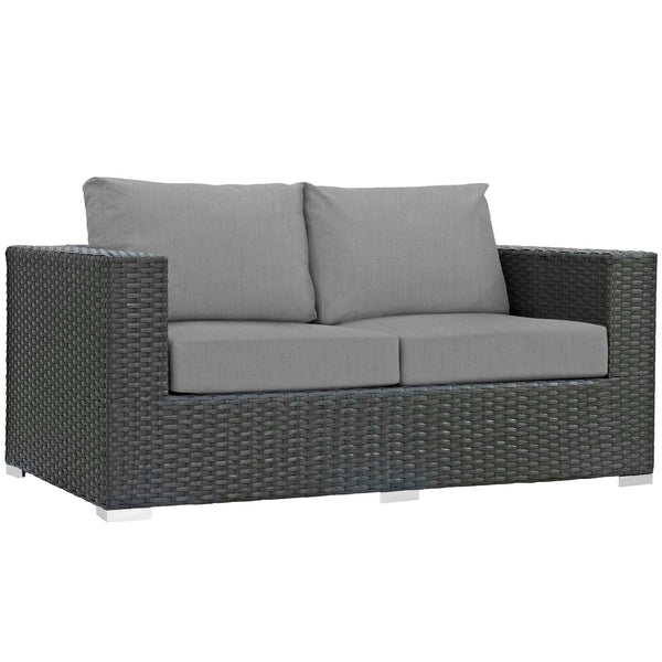 Modway Sojourn Outdoor Patio Loveseat | Outdoor Sofas, Loveseats & Sectionals | Modishstore-30