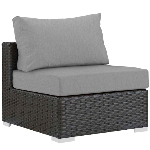 Modway Sojourn Outdoor Patio Fabric Armless | Outdoor Chairs | Modishstore-15