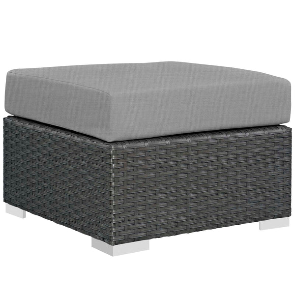 Modway Sojourn Outdoor Patio Ottoman | Outdoor Ottoman | Modishstore-24