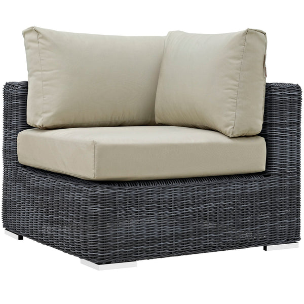 Modway Summon Outdoor Patio Corner | Outdoor Sofas, Loveseats & Sectionals | Modishstore-15