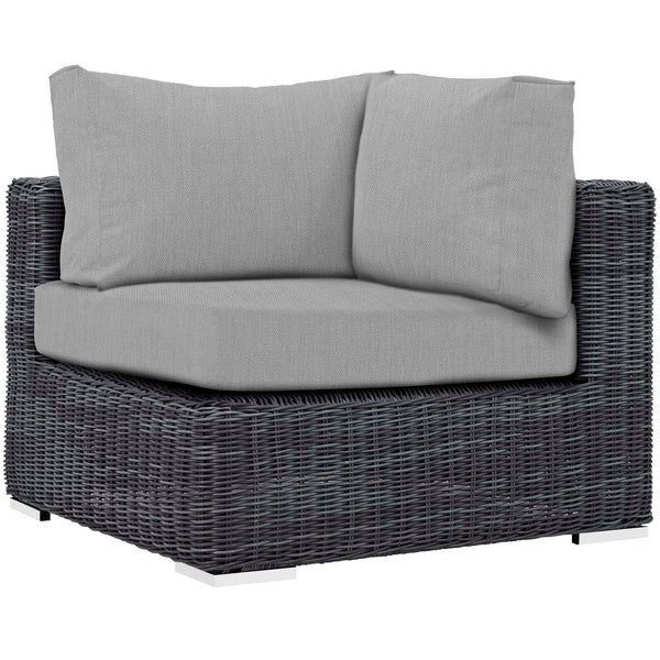 Modway Summon Outdoor Patio Corner | Outdoor Sofas, Loveseats & Sectionals | Modishstore-12