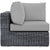 Modway Summon Outdoor Patio Corner | Outdoor Sofas, Loveseats & Sectionals | Modishstore-13