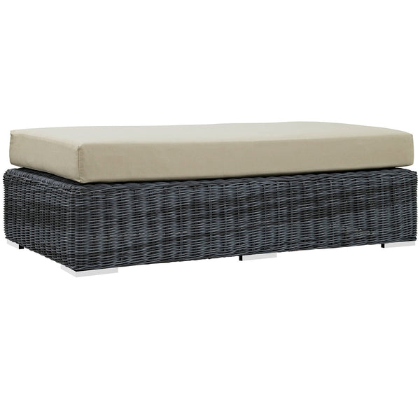 Modway Summon Outdoor Patio Rectangle Ottoman | Outdoor Ottoman | Modishstore-26