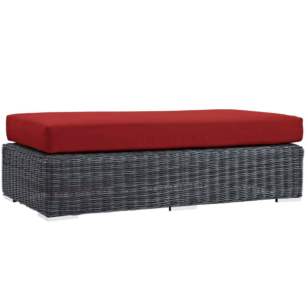 Modway Summon Outdoor Patio Rectangle Ottoman | Outdoor Ottoman | Modishstore-28