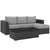 Modway Sojourn 3 Piece Outdoor Patio Sunbrella Sectional Set - EEI-1889 | Outdoor Sofas, Loveseats & Sectionals | Modishstore-32