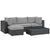 Modway Sojourn 5 Piece Outdoor Patio Sunbrella Sectional Set - EEI-1890 | Outdoor Sofas, Loveseats & Sectionals | Modishstore-31