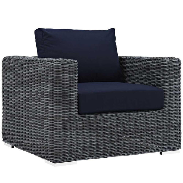 Modway Summon 7 Piece Outdoor Patio Sunbrella Sectional Set - EEI-1892 | Outdoor Sofas, Loveseats & Sectionals | Modishstore-12