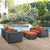 Modway Summon 5 Piece Outdoor Patio Sunbrella Sectional Set - EEI-1893 | Outdoor Sofas, Loveseats & Sectionals | Modishstore-23