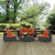 Modway Summon 5 Piece Sunbrella Outdoor Patio Sectional Set | Outdoor Sofas, Loveseats & Sectionals | Modishstore-21