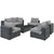 Modway Summon 7 Piece Outdoor Patio Sunbrella Sectional Set - EEI-1897 | Outdoor Sofas, Loveseats & Sectionals | Modishstore-29