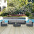 Modway Summon 7 Piece Outdoor Patio Sunbrella Sectional Set - EEI-1897 | Outdoor Sofas, Loveseats & Sectionals | Modishstore-24