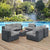 Modway Summon 7 Piece Outdoor Patio Sunbrella Sectional Set - EEI-1897 | Outdoor Sofas, Loveseats & Sectionals | Modishstore-30