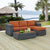 Modway Summon 3 Piece Outdoor Patio Sunbrella Sectional Set - EEI-1903 | Outdoor Sofas, Loveseats & Sectionals | Modishstore-8