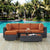 Modway Summon 5 Piece Outdoor Patio Sunbrella Sectional Set - EEI-1904 | Outdoor Sofas, Loveseats & Sectionals | Modishstore-17