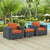 Modway Summon 3 Piece Outdoor Patio Sunbrella Sectional Set - EEI-1905 | Outdoor Sofas, Loveseats & Sectionals | Modishstore-12