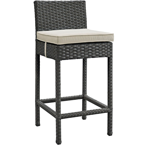 Modway Sojourn Outdoor Patio Wicker Bar Stool | Outdoor Chairs | Modishstore-8