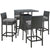 Modway Sojourn 5 Piece Outdoor Patio Sunbrella Pub Set - EEI-1967 | Outdoor Dining Set | Modishstore-12