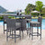 Modway Summon 5 Piece Outdoor Patio Sunbrella Pub Set - EEI-1971 | Outdoor Dining Set | Modishstore-7