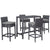 Modway Summon 5 Piece Outdoor Patio Sunbrella Pub Set - EEI-1972 | Outdoor Dining Set | Modishstore-8