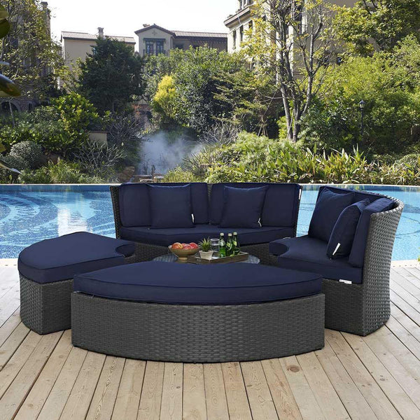 Modway Sojourn Outdoor Patio Sunbrella Daybed - EEI-1984 | Outdoor Sofas, Loveseats & Sectionals | Modishstore