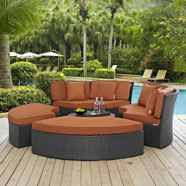 Modway Sojourn Outdoor Patio Sunbrella Daybed - EEI-1984 | Outdoor Sofas, Loveseats & Sectionals | Modishstore-8