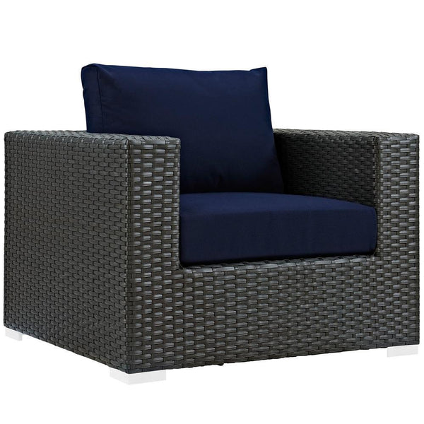 Modway Sojourn 7 Piece Outdoor Patio Sunbrella Sectional Set - EEI-2013 | Outdoor Sofas, Loveseats & Sectionals | Modishstore-15