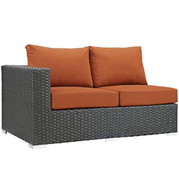 Modway Sojourn 7 Piece Outdoor Patio Sunbrella Sectional Set - EEI-2013 | Outdoor Sofas, Loveseats & Sectionals | Modishstore-25