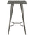 Modway Direct Metal Bar Table - Gunmetal | Bar Table | Modishstore-2