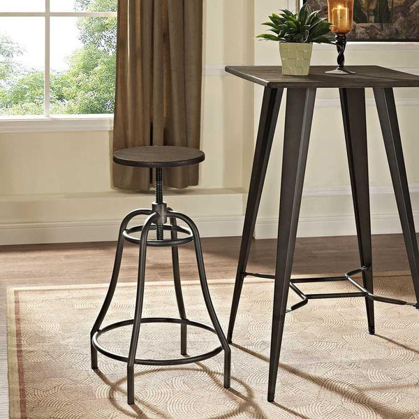 Modway Toll Metal Bar Stool - Brown | Bar Stools | Modishstore