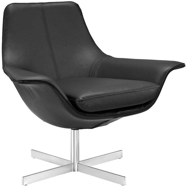 Modway Release Bonded Leather Lounge Chair | Lounge Chairs | Modishstore-4