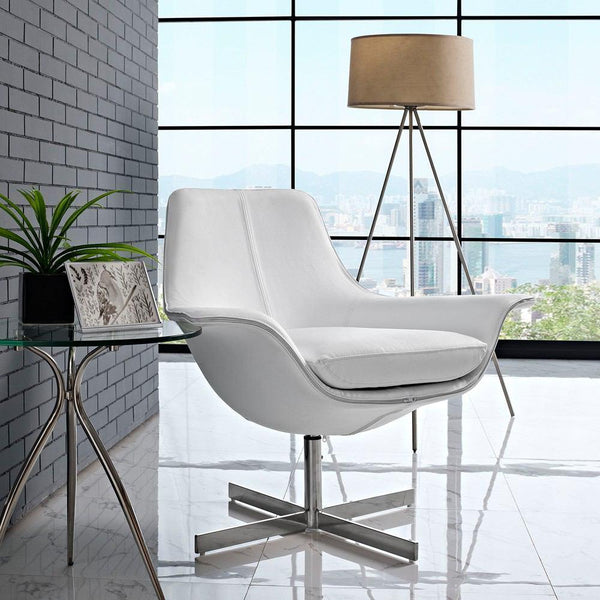 Modway Release Bonded Leather Lounge Chair | Lounge Chairs | Modishstore-5