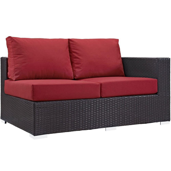 Modway Convene 7 Piece Outdoor Patio Sectional Set - EEI-2162 | Outdoor Sofas, Loveseats & Sectionals | Modishstore-16