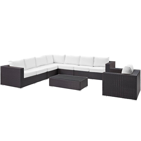 Modway Convene 7 Piece Outdoor Patio Sectional Set - EEI-2162 | Outdoor Sofas, Loveseats & Sectionals | Modishstore-4