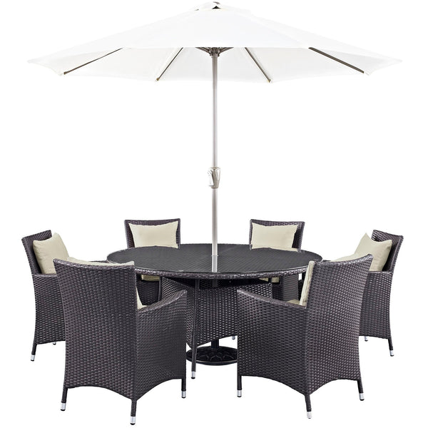 Modway Convene 8 Piece Outdoor Patio Dining Set | Outdoor Dining Set | Modishstore-26