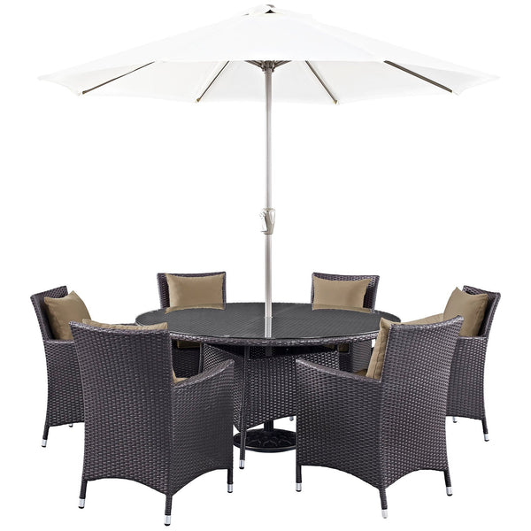 Modway Convene 8 Piece Outdoor Patio Dining Set | Outdoor Dining Set | Modishstore-25