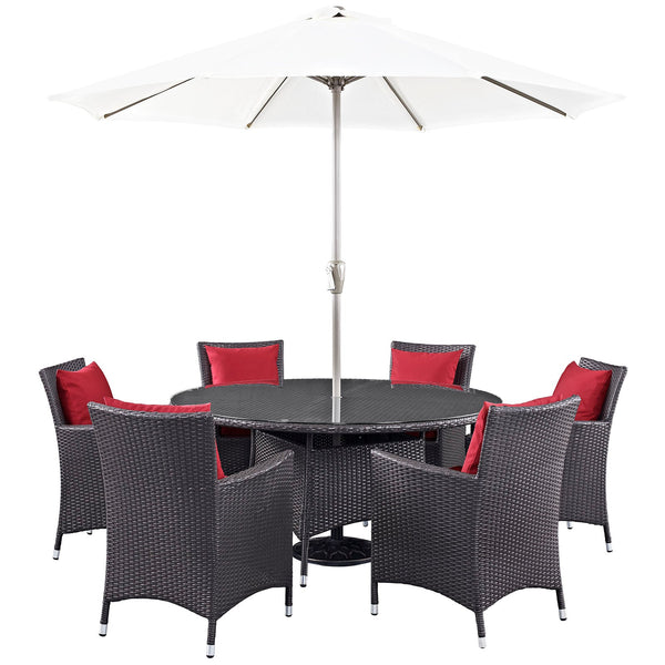 Modway Convene 8 Piece Outdoor Patio Dining Set | Outdoor Dining Set | Modishstore-22